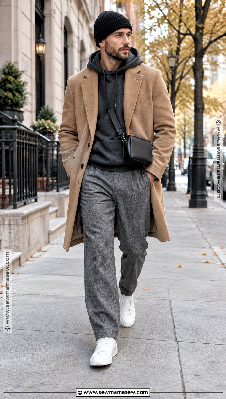 Topcoat And Hoodie Fall Outfit - 25 fall fashion ideas for men