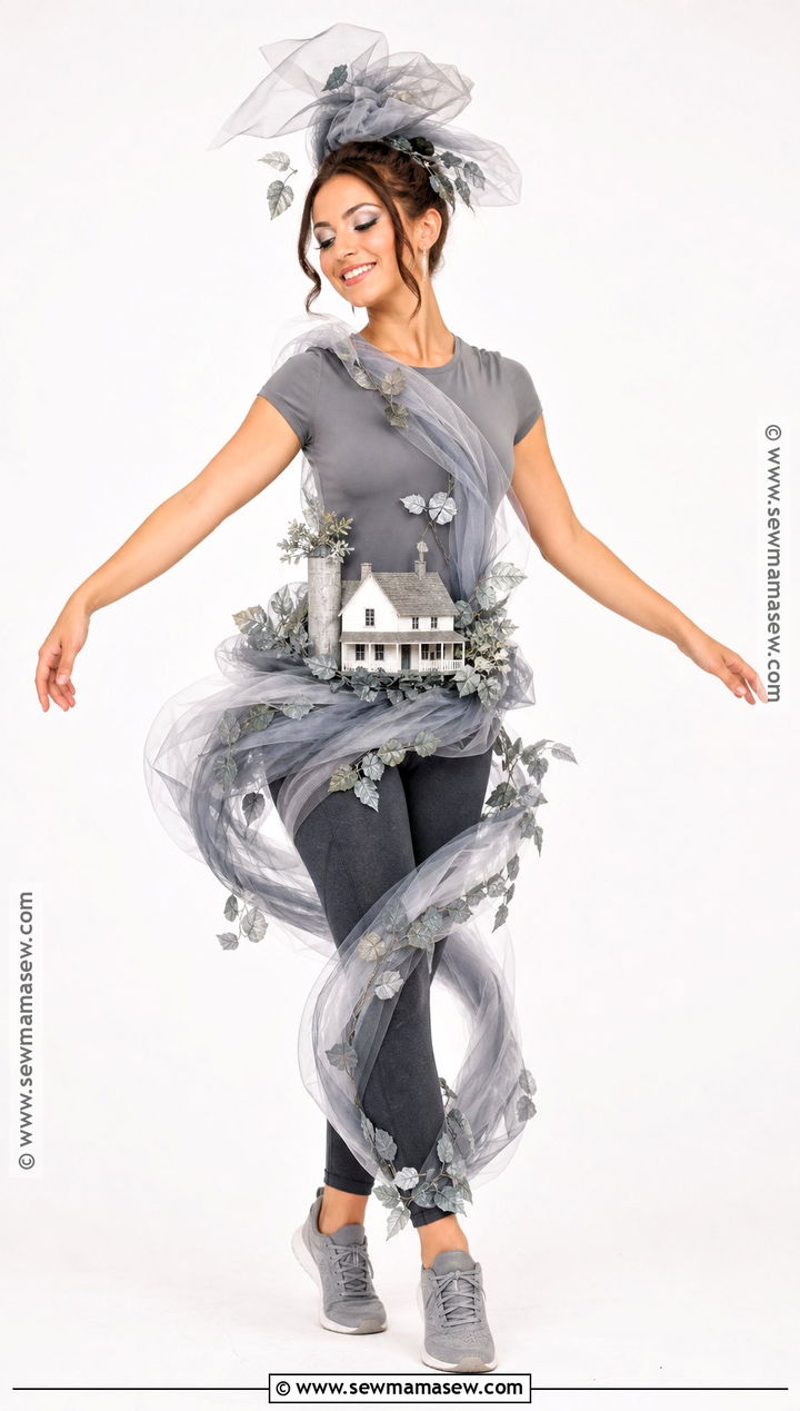 Tornado Costume With Gray Tulle - 30 the wizard of oz costumes