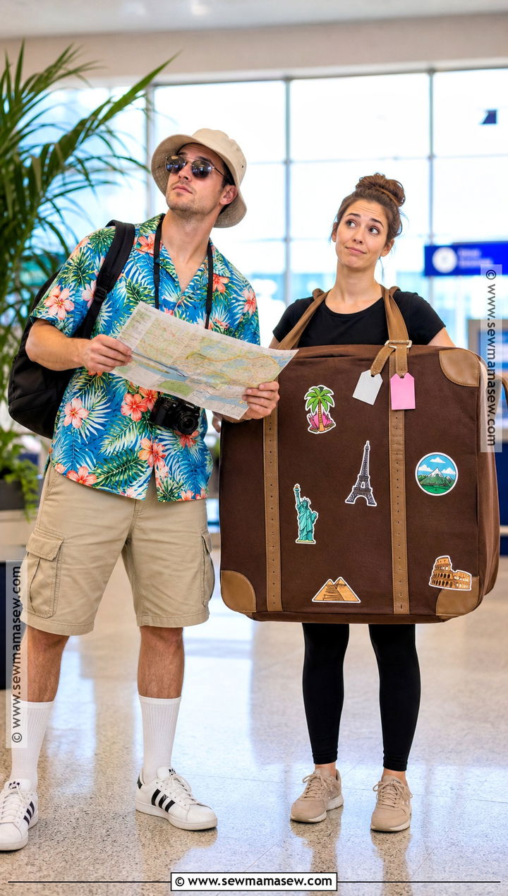 Tourist And Lost Luggage Couple Costume - 30 couple costumes funny