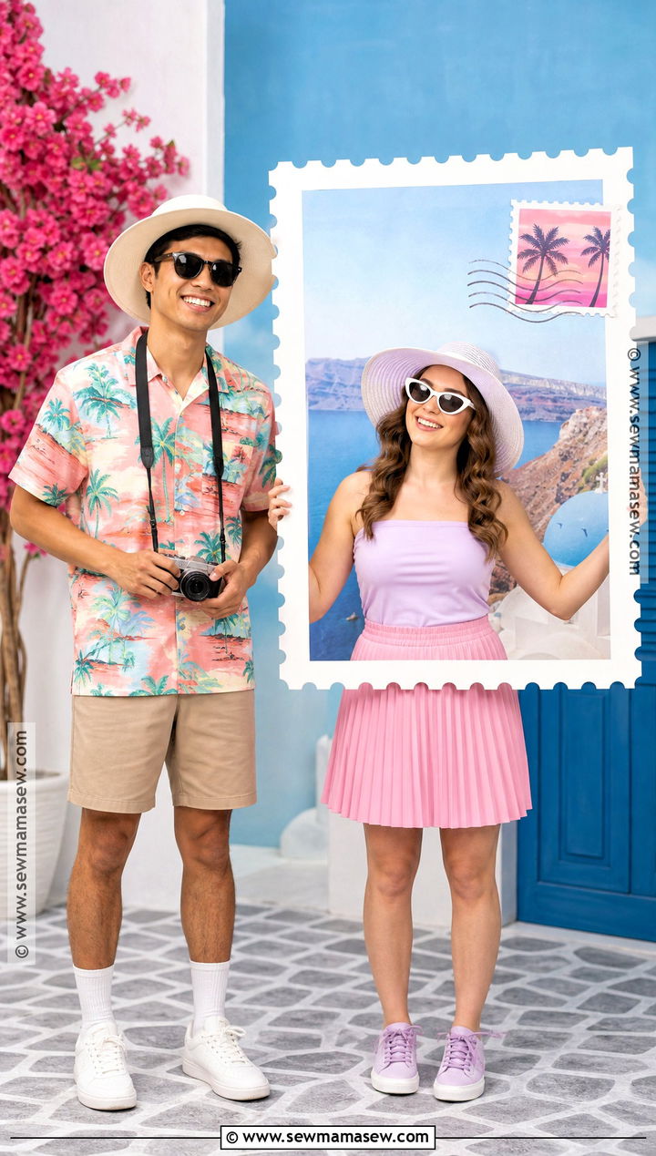 Tourist And Postcard Duo Costume - 35 unique duo halloween costumes