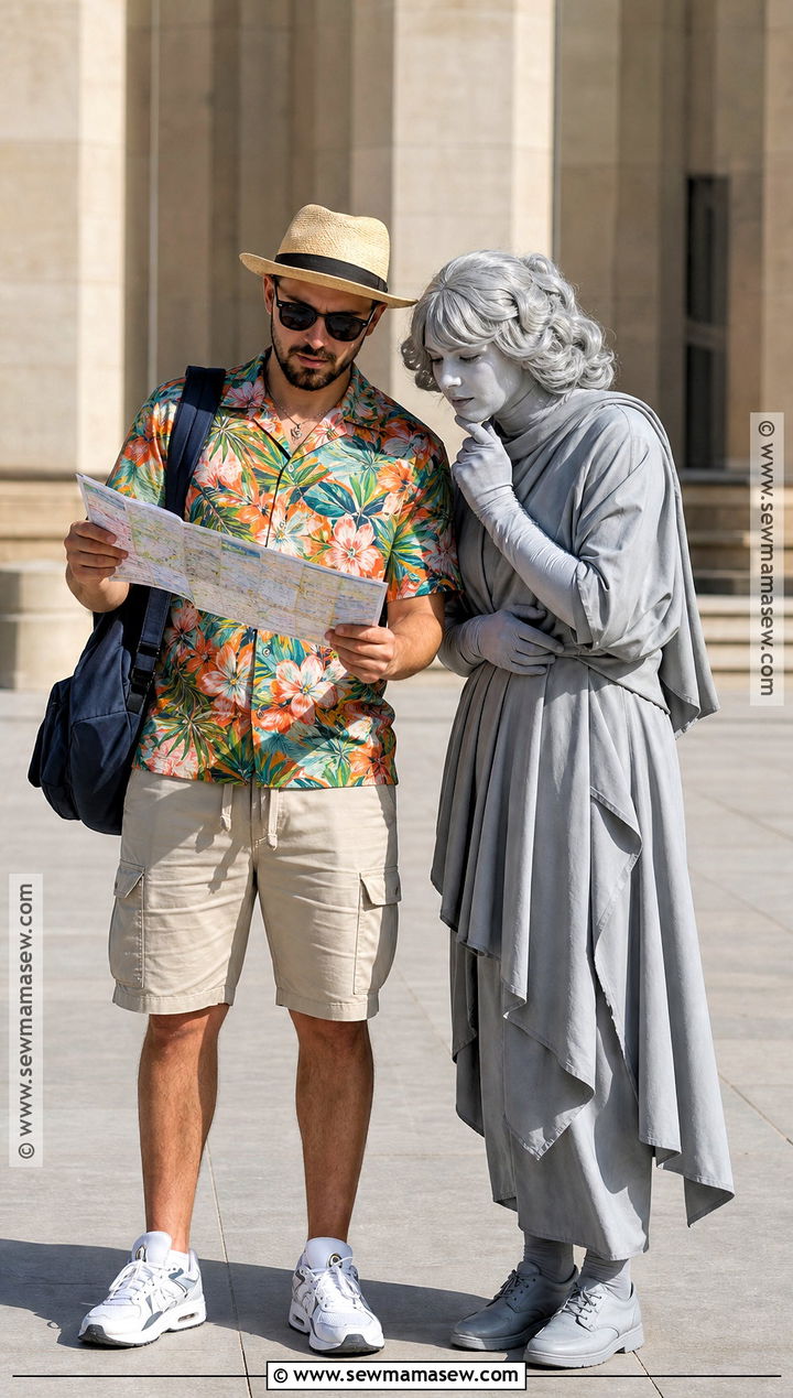 Tourist And Statue Costume - 30 best couples costumes creative