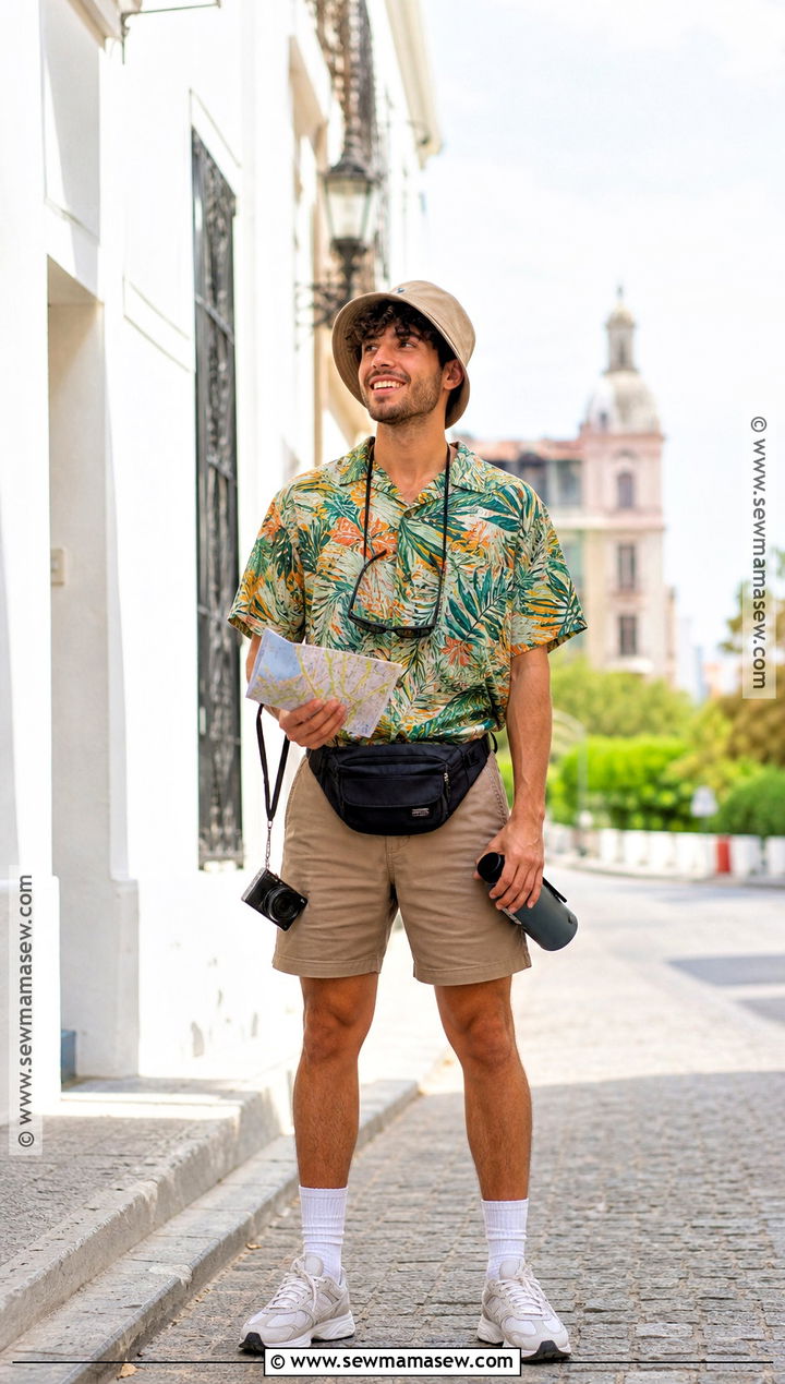 Tourist Costume With Hawaiian Shirt - 30 closet costumes last minute