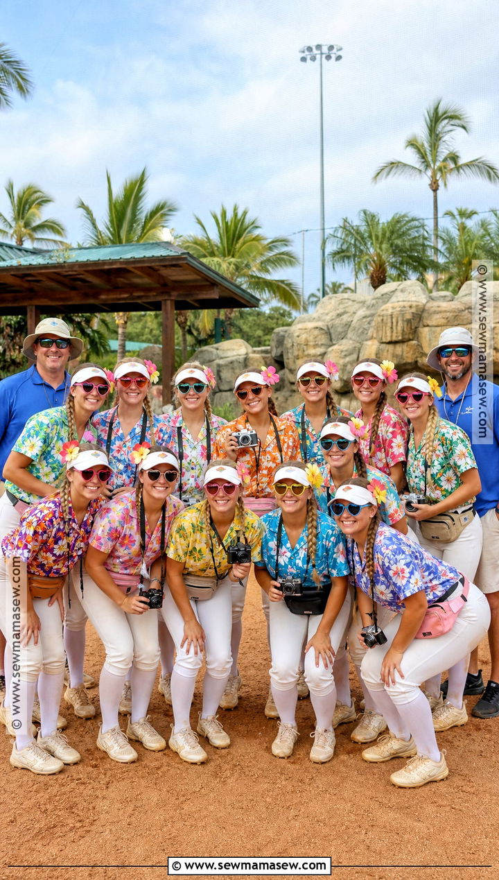 Tourist Softball Team Costume - 35 softball team halloween costume ideas