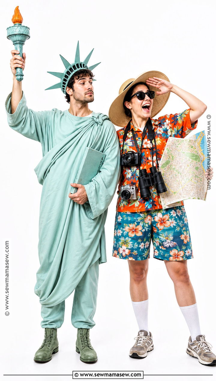 Tourist Statue Of Liberty Role Reversal Costume - 30 statue of liberty and tourist costume ideas