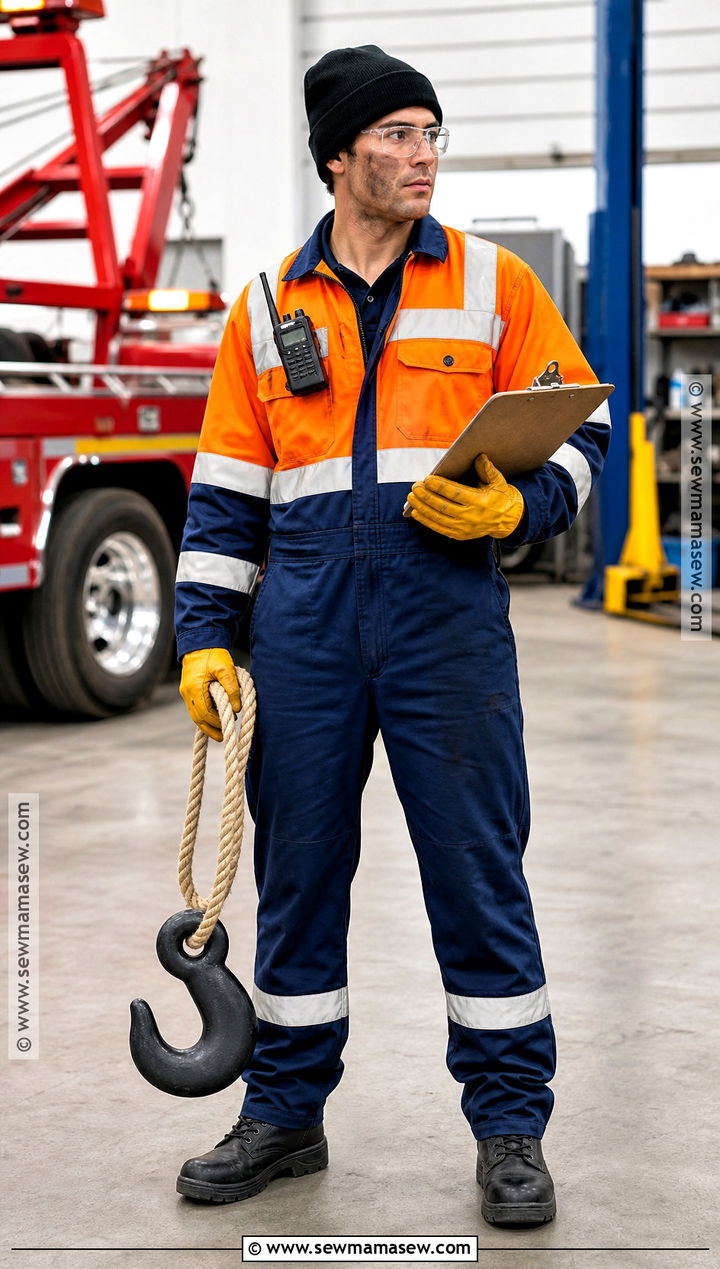Tow Truck Mechanic Costume With Utility Jacket - 30 mechanic costume ideas