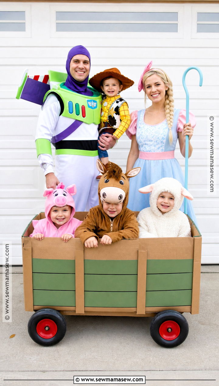 Toy Box Family Costume With Baby Cowboy - 40 family costumes with for babies