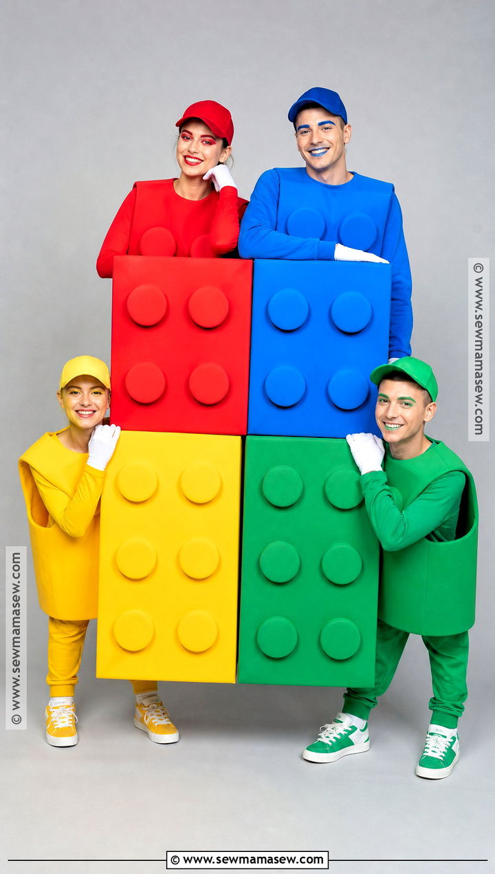 Toy Building Blocks Team Costume - 35 team costume ideas