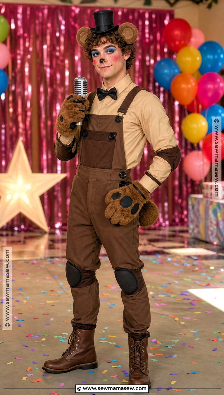 Toy Freddy Costume With Brown Overalls - 30 toy freddy costume ideas