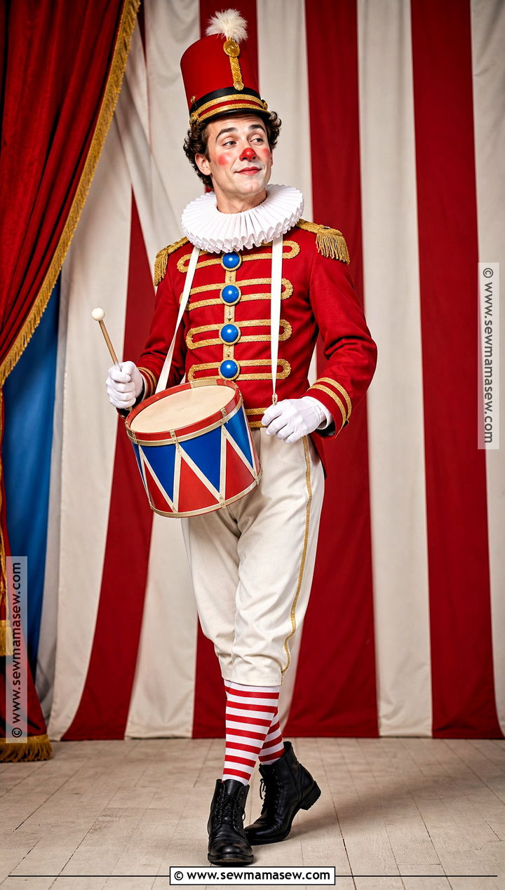 Toy Soldier Circus Clown Costume - 30 circus clown costume ideas