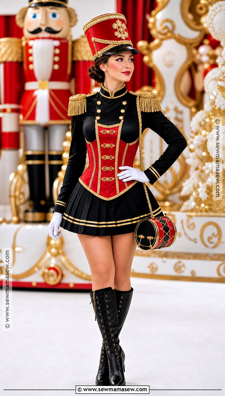 Toy Soldier Red Corset Costume - 35 Red Corset Costume Ideas
