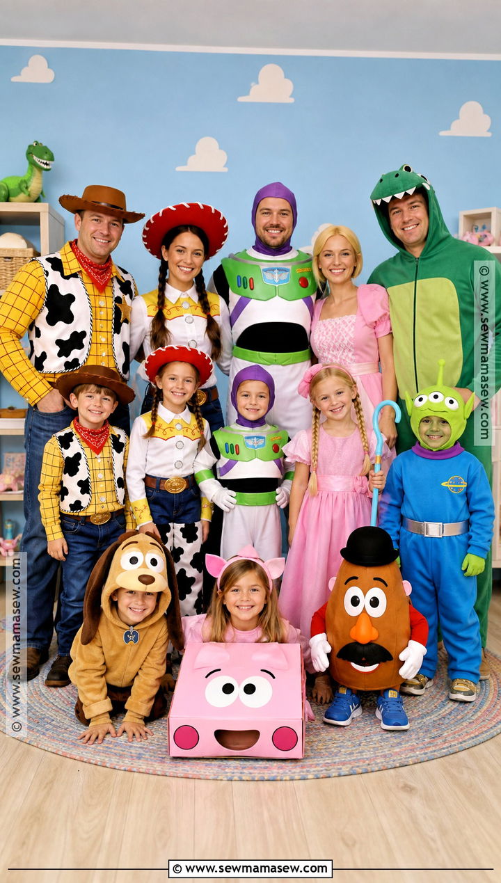 Toy Story Character Group Costume - 30 halloween costumes for big groups