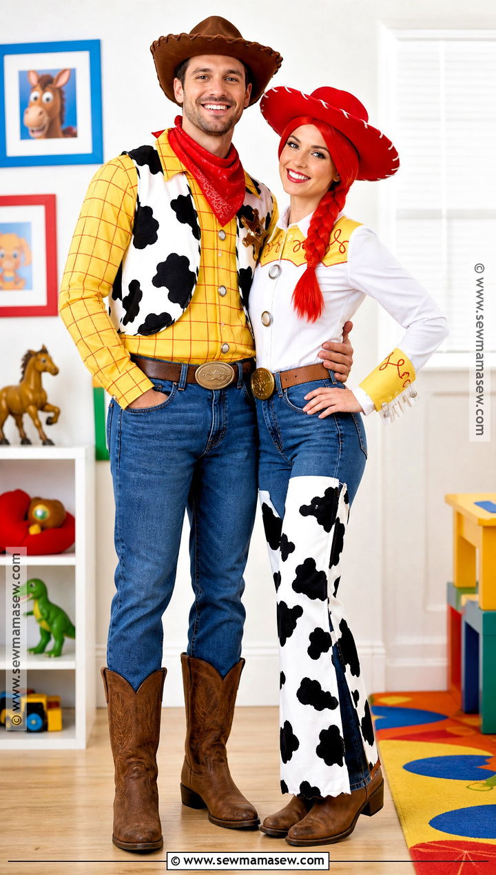 Toy Story Cowboy And Cowgirl Costume - 30 movies costumes ideas