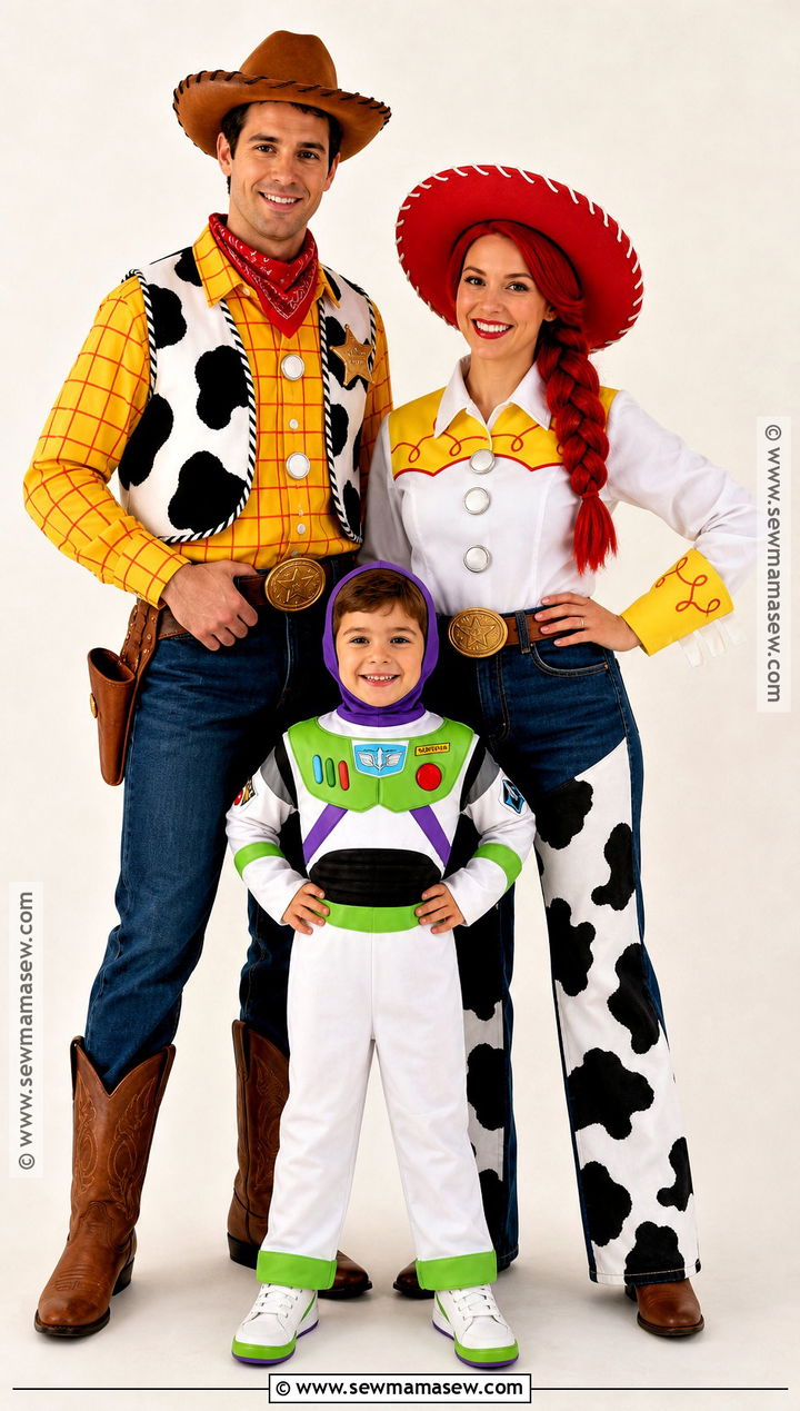 Toy Story Family Costume - 30 cute family halloween costumes for 3