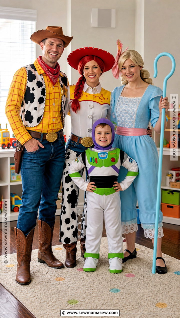 Toy Story Family Costume - 40 family halloween costumes for 4
