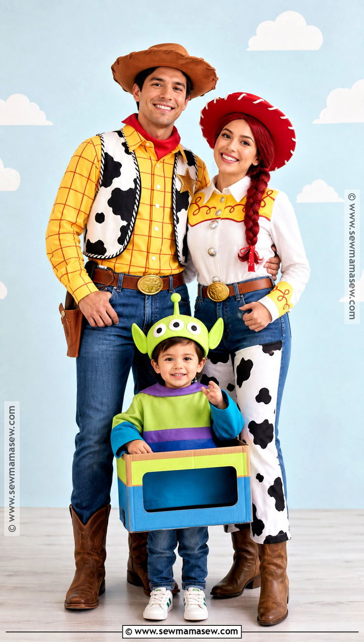 Toy Story Family Costume - 45 family of 3 halloween costumes