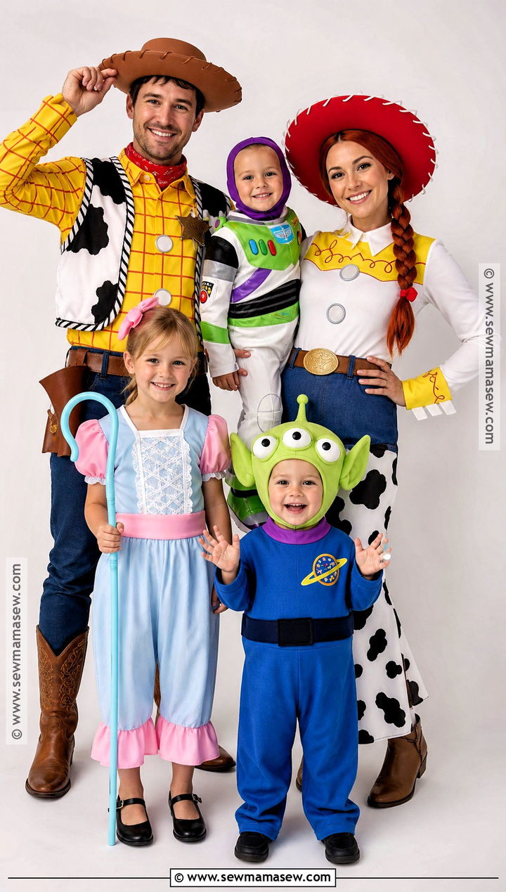 Toy Story Family Costume - 35 family halloween costume ideas