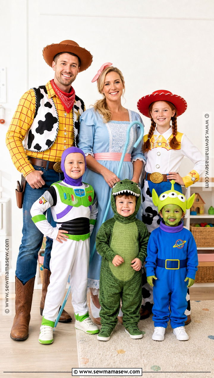 Toy Story Family Costume For Six - 30 family of 6 halloween costumes