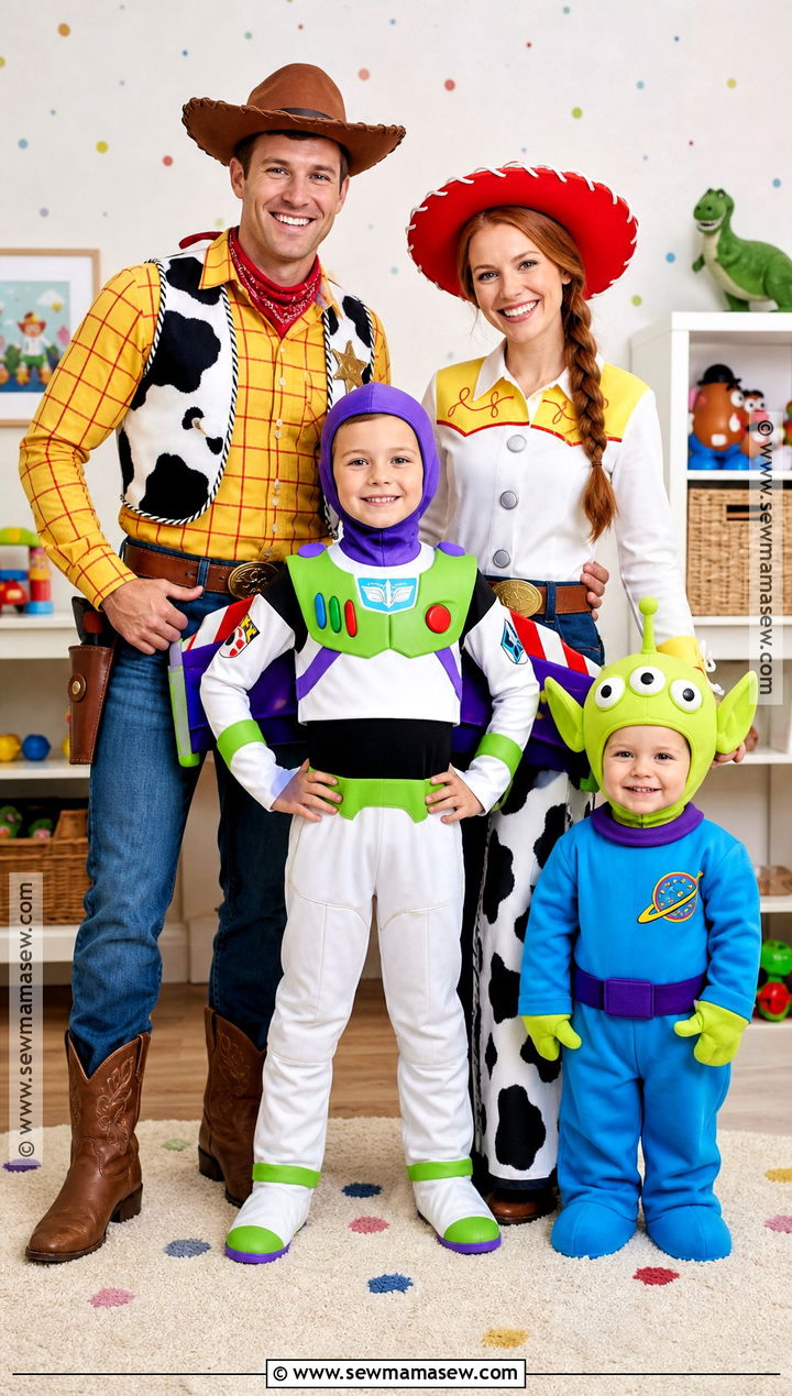 Toy Story Family Group Costume - 40 toy story halloween costumes