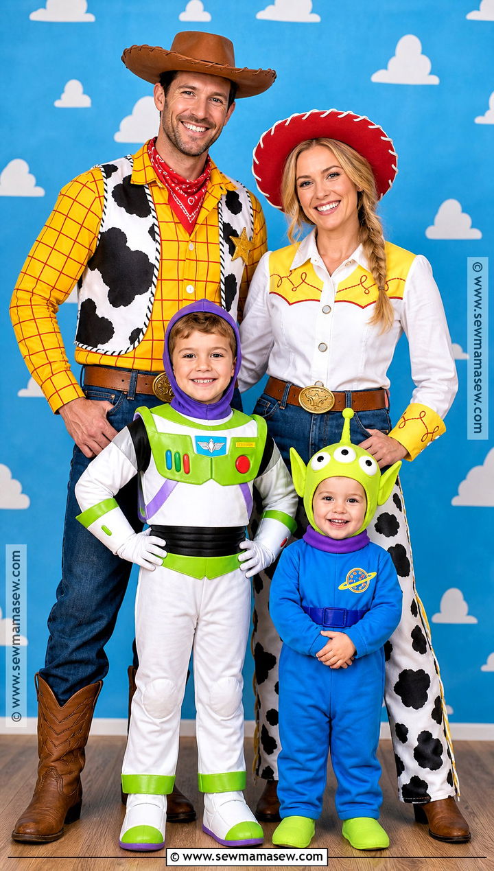 Toy Story Family Of Four Group Costume - 35 toy story group costume ideas