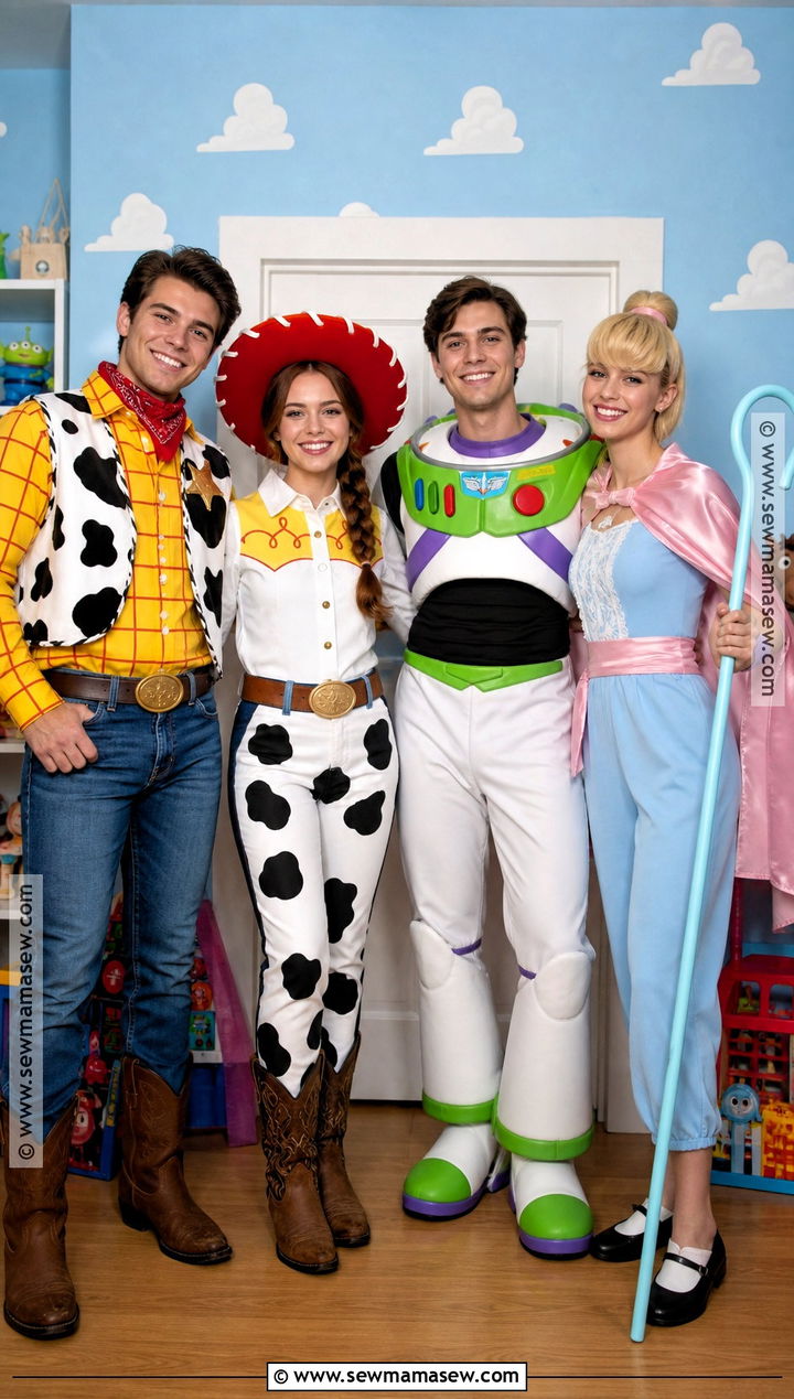 Toy Story Friends Group Costume - 30 costume ideas for 4 for friends