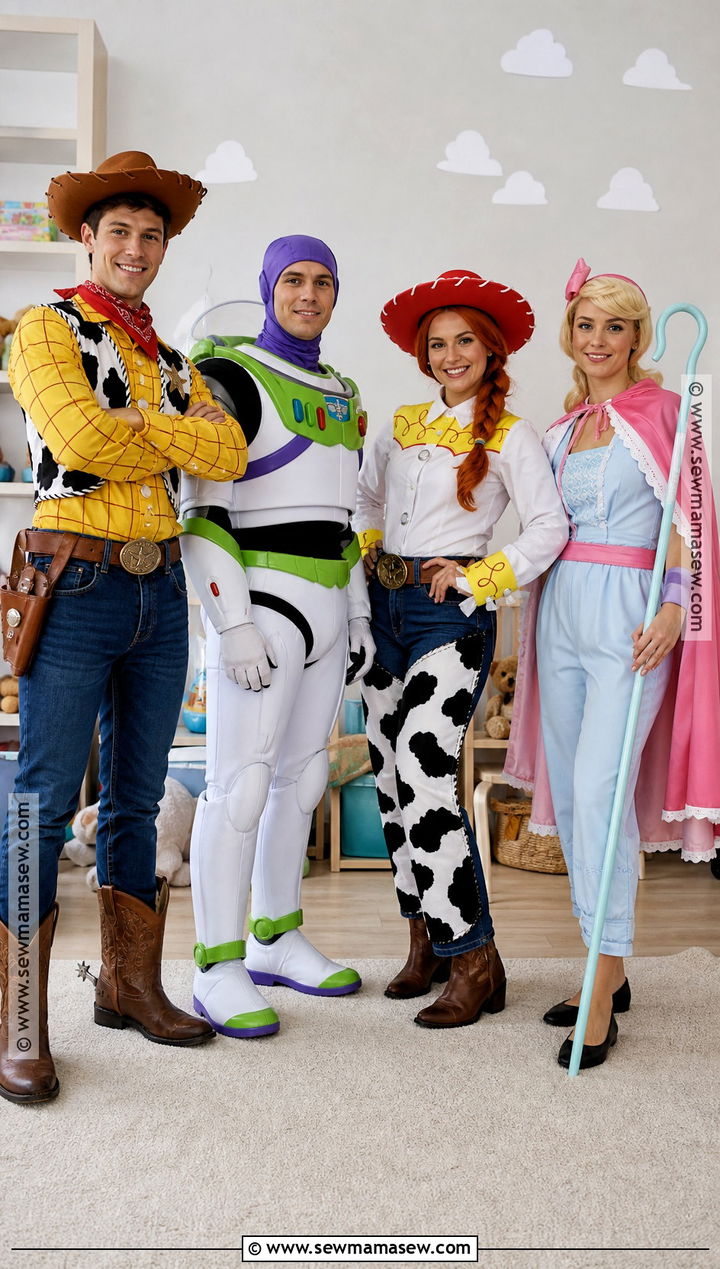 Toy Story Group Costume - 45 4 people halloween costumes
