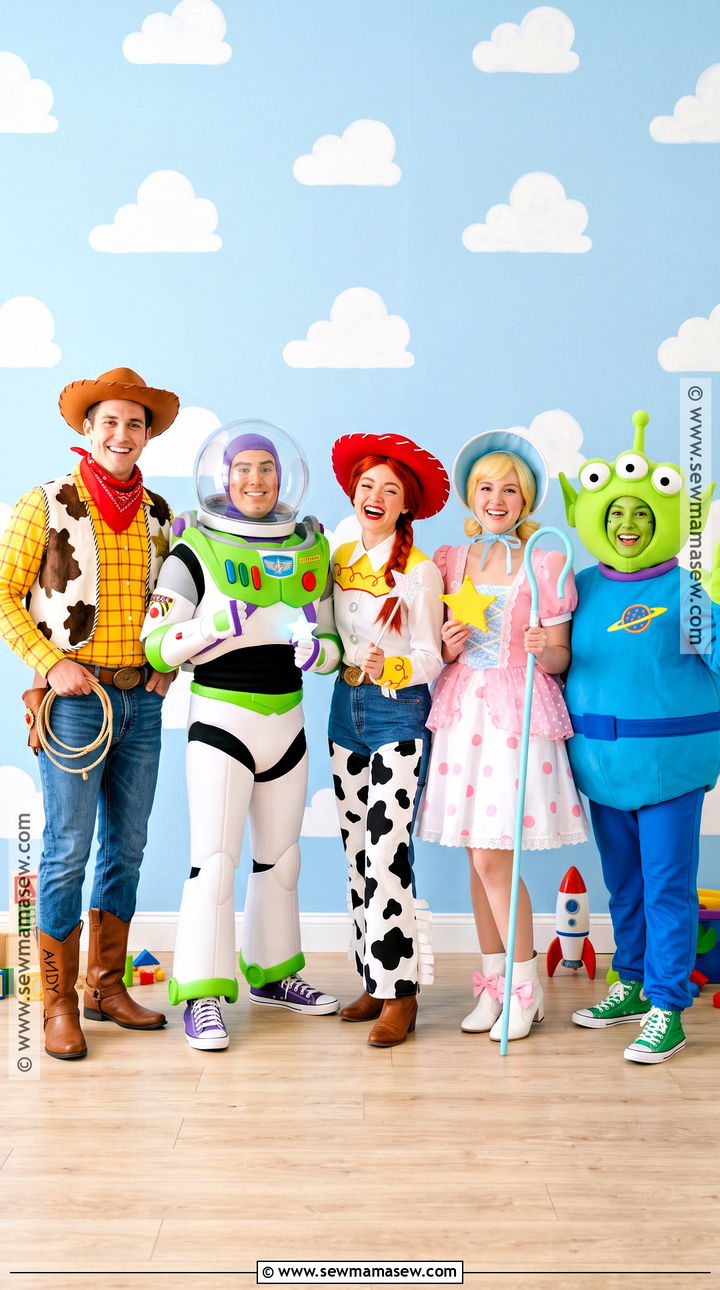 Toy Story Group Costume - 35 5 people halloween costumes