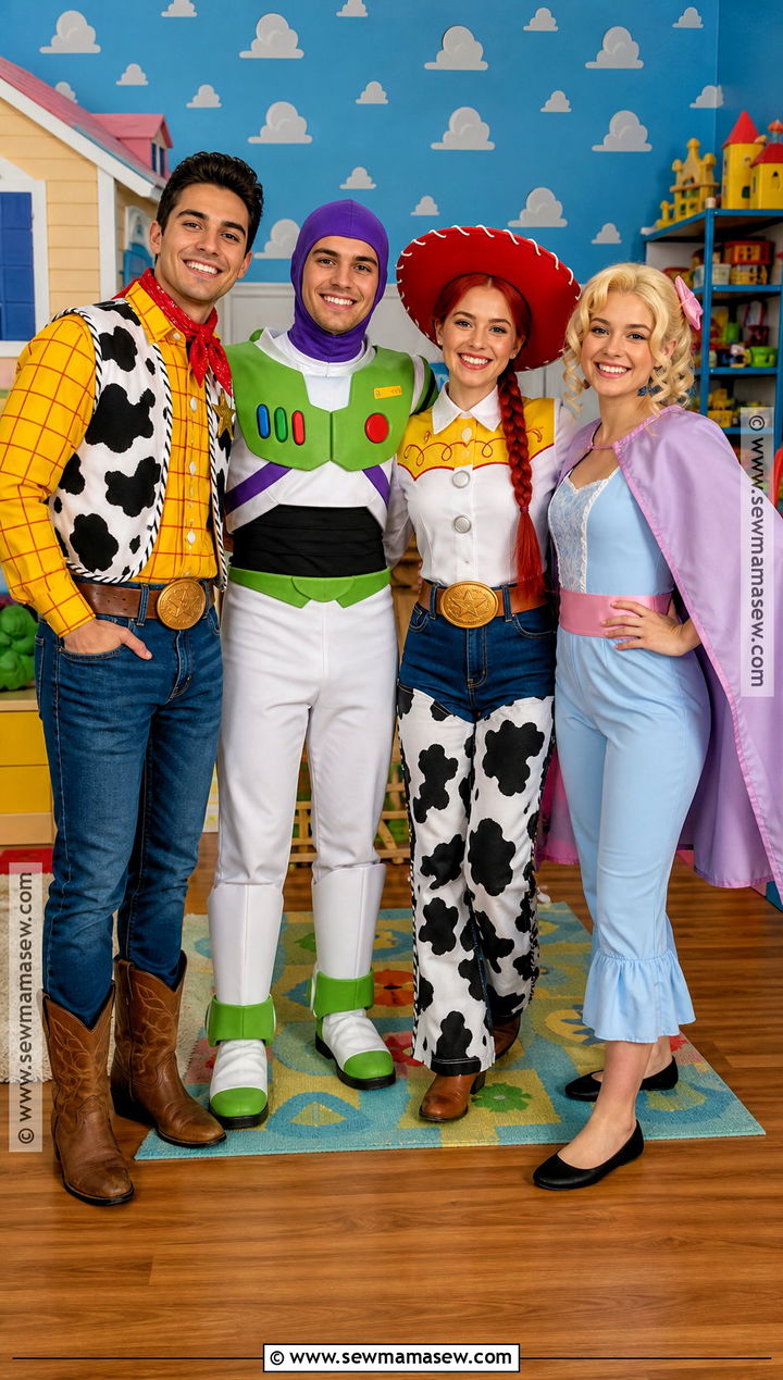 Toy Story Group Costume - 35 costumes for 4
