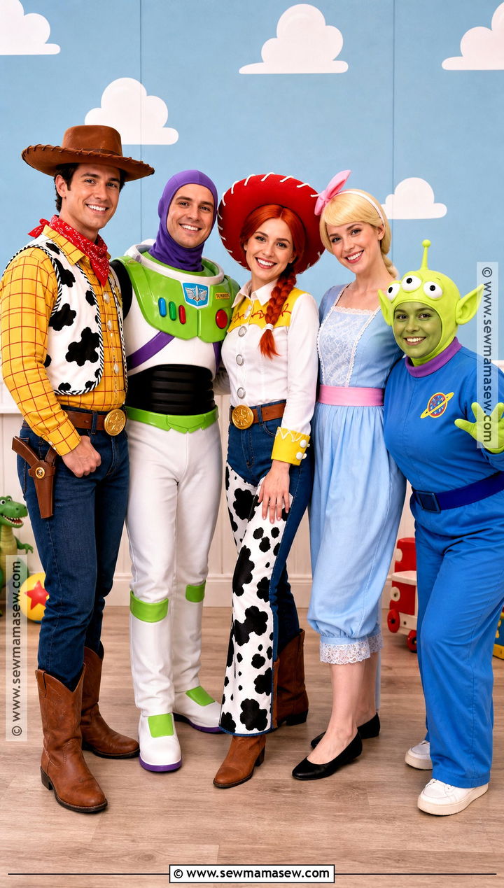 Toy Story Group Halloween Costume - 35 group of 5 halloween costumes
