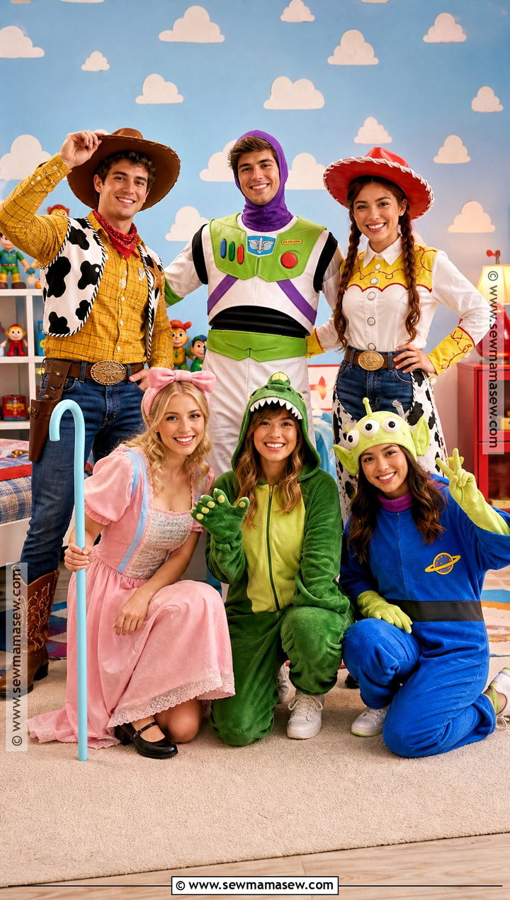 Toy Story Group Of Six Halloween Costume - 30 group of six halloween costume ideas