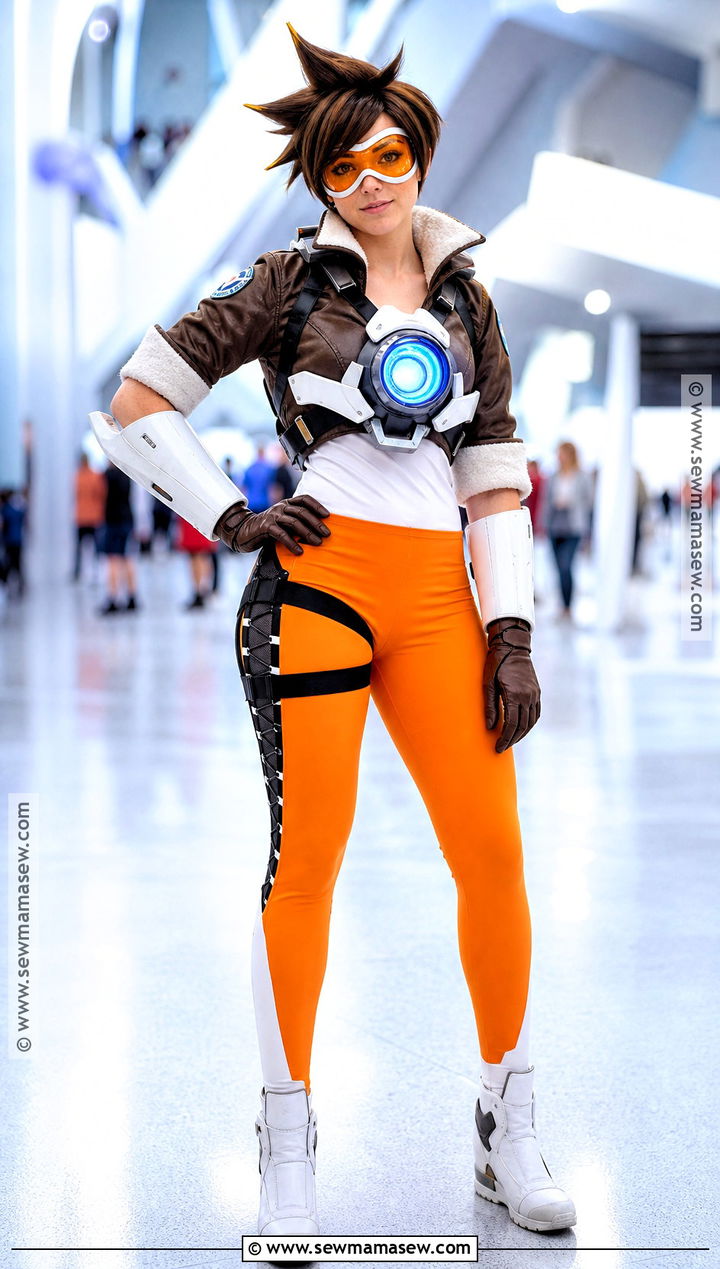 Tracer Orange Jacket Cosplay - 30 Cosplay Brown Hair Ideas