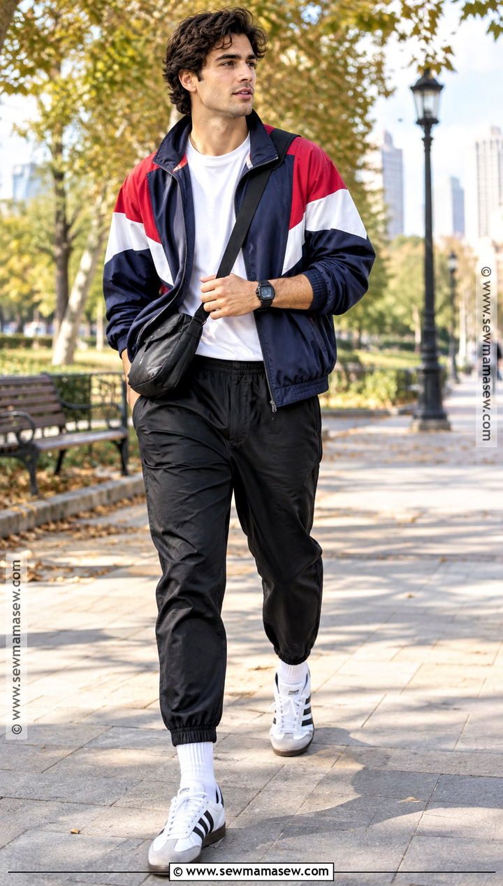 Track Jacket 80s Fall Outfit - 15 80s fall outfits for men