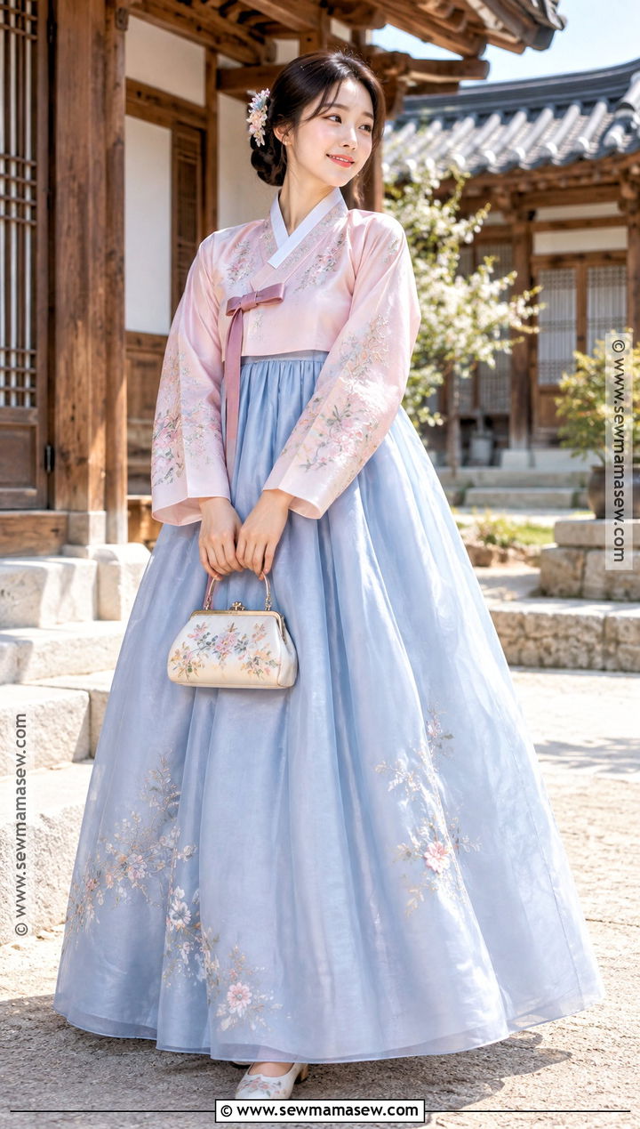 Traditional Korean Thanksgiving Hanbok Outfit - 15 korean thanksgiving outfits