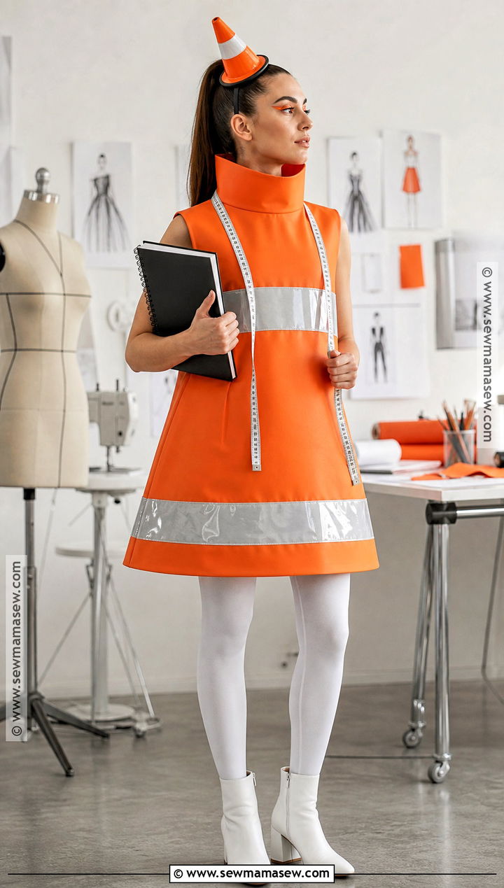 Traffic Cone Fashion Designer Costume - 40 original halloween costumes