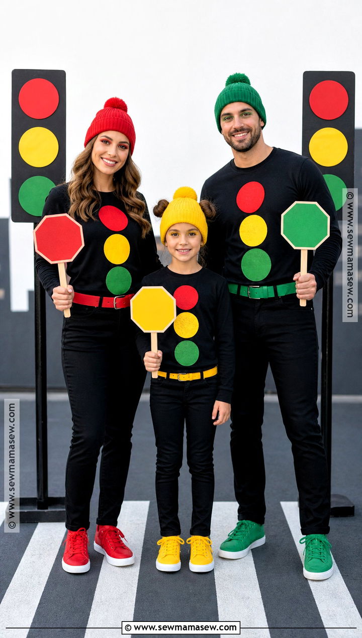 Traffic Light Costumes - 30 triplet halloween costumes