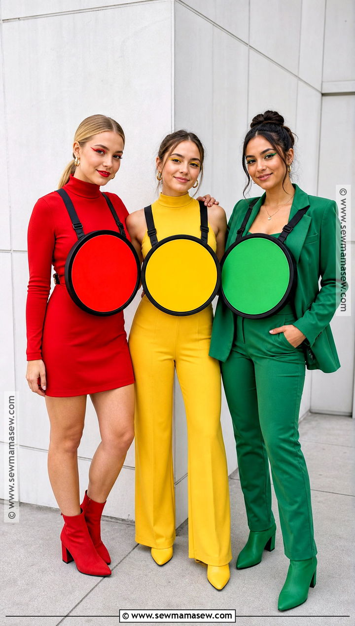 Traffic Light Halloween Outfit - 30 3 Ppl Halloween Outfits
