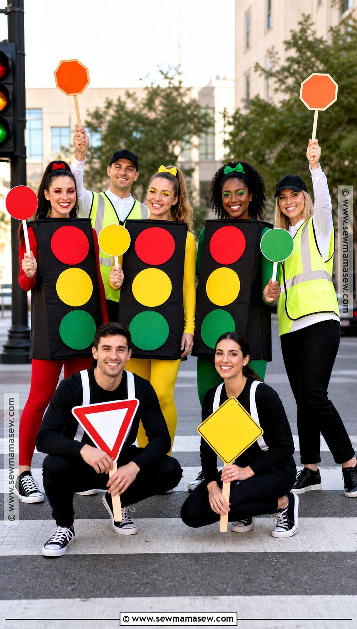 Traffic Light Team Costume - 35 team costume ideas
