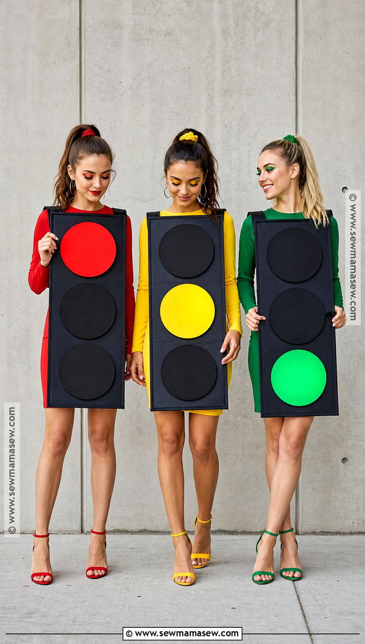 Traffic Light Trio Costume - 30 costume ideas for 3 for friends