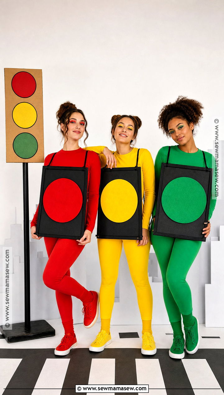 Traffic Light Trio Costume - 30 easy trio costumes