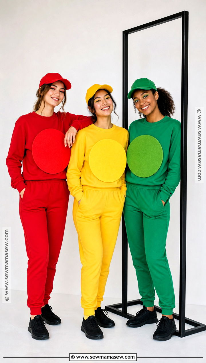 Traffic Light Trio Costume - 30 Easy Trio Halloween Costumes