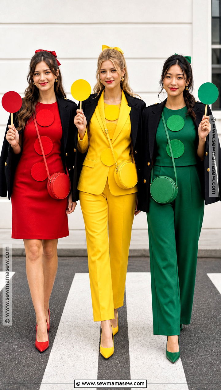 Traffic Light Trio Costume - 35 Trio Halloween Costumes for Women