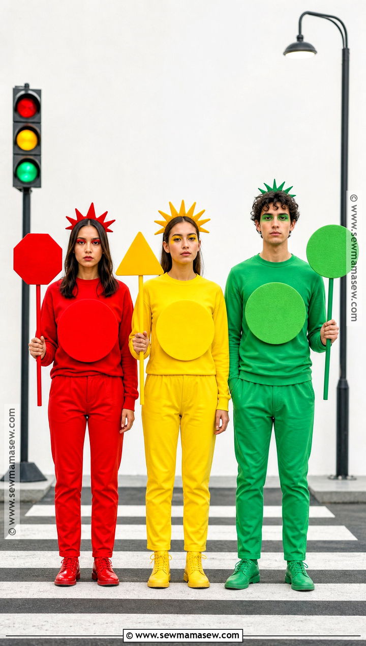 Traffic Light Trio Costume - 30 3 people costumes