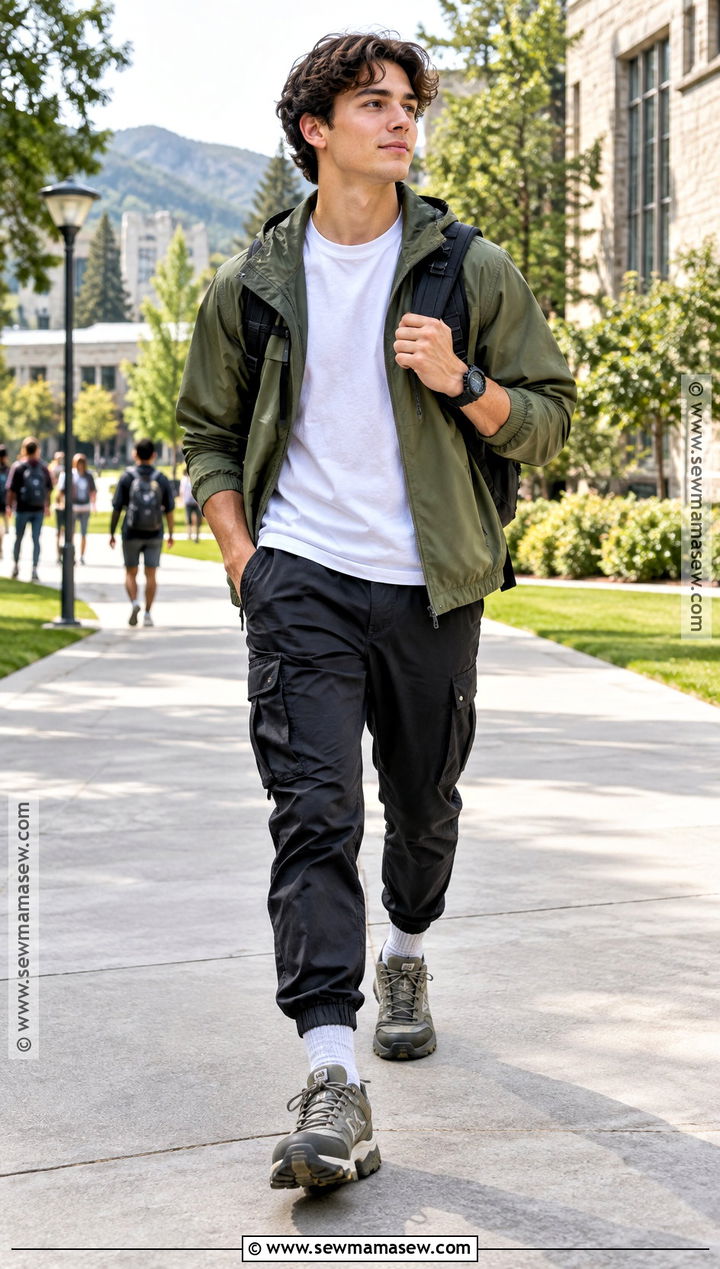 Trail Sneakers With Cargo Joggers - 20 shoes to get for back to school