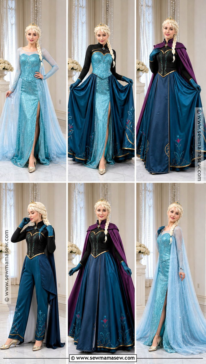 Transforming Elsa Coronation Costume - 30 elsa halloween costume ideas