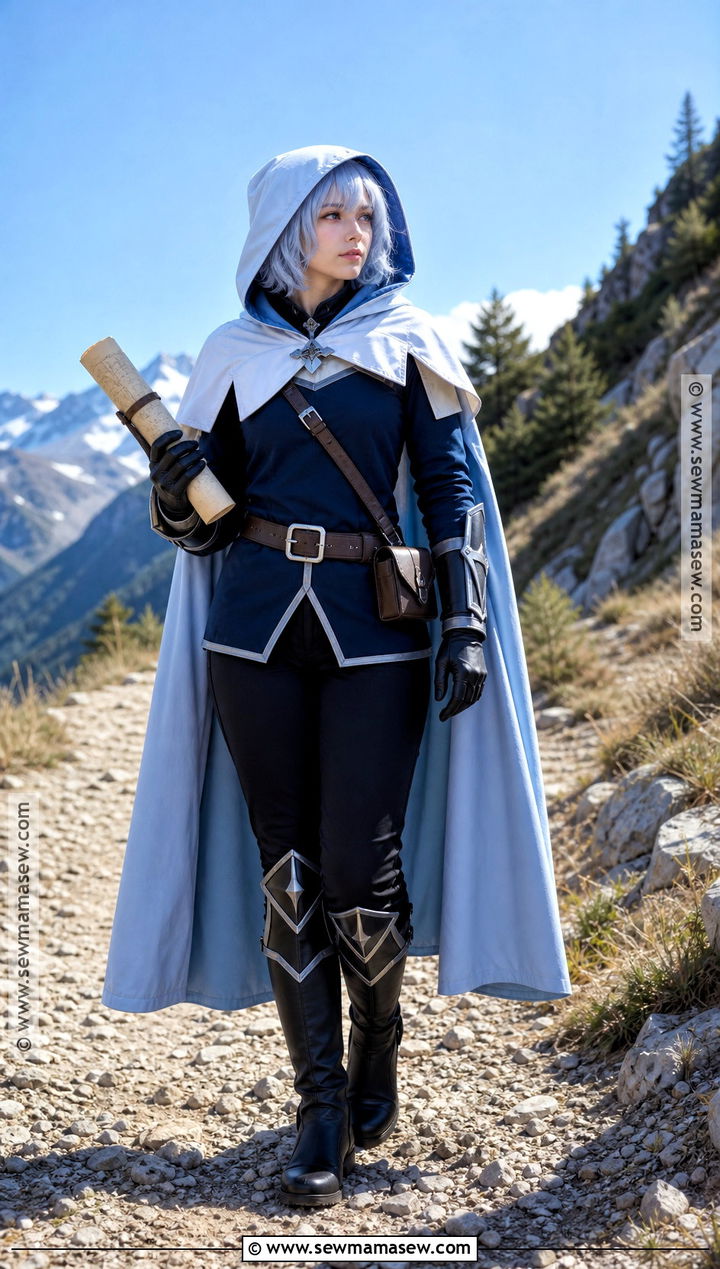 Traveler Eula Cosplay With Hooded Cape - 30 eula cosplay ideas