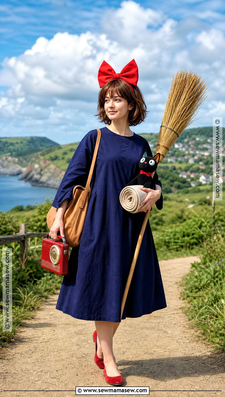 Traveling Kiki Cosplay With Red Radio - 30 kiki's delivery service cosplay ideas