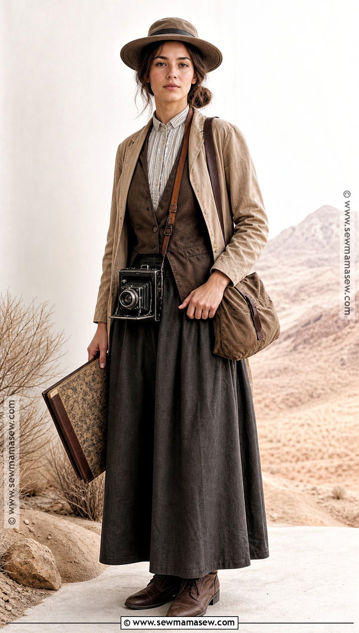 Traveling Western Photographer Costume With Camera - 30 wild west costume ideas for women