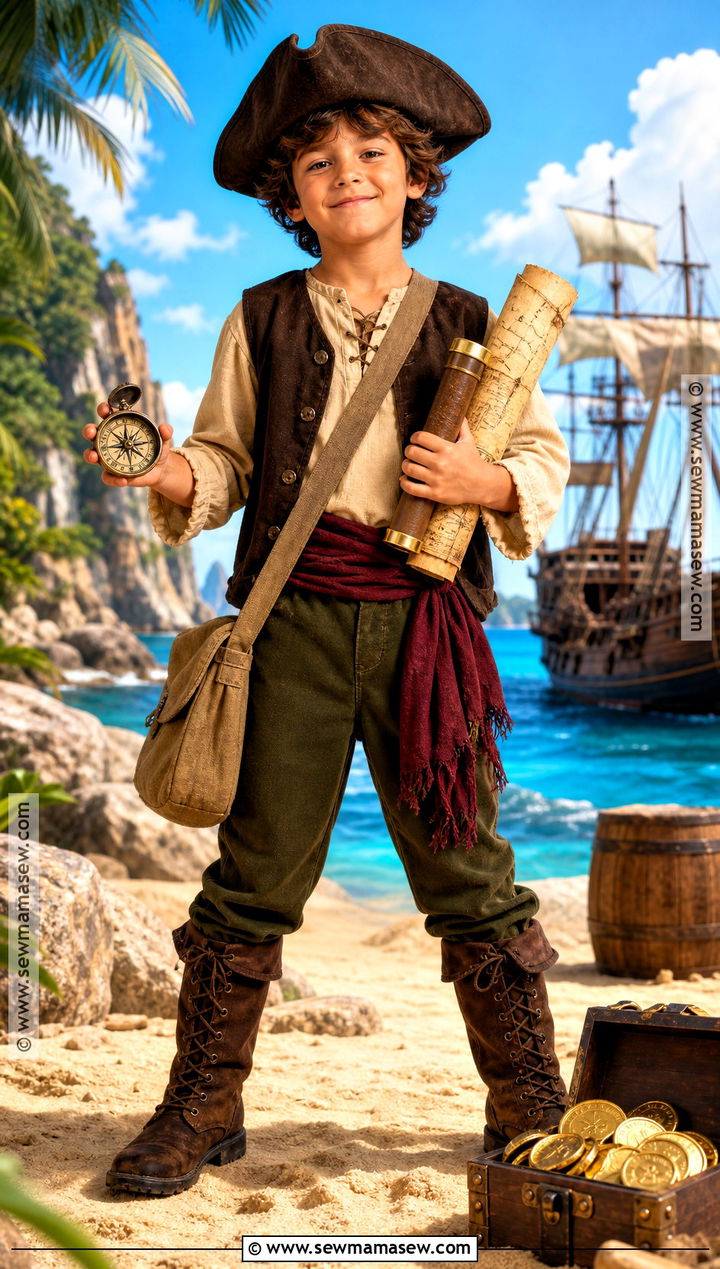 Treasure Hunter Pirate Costume - 35 pirate costume ideas for kids