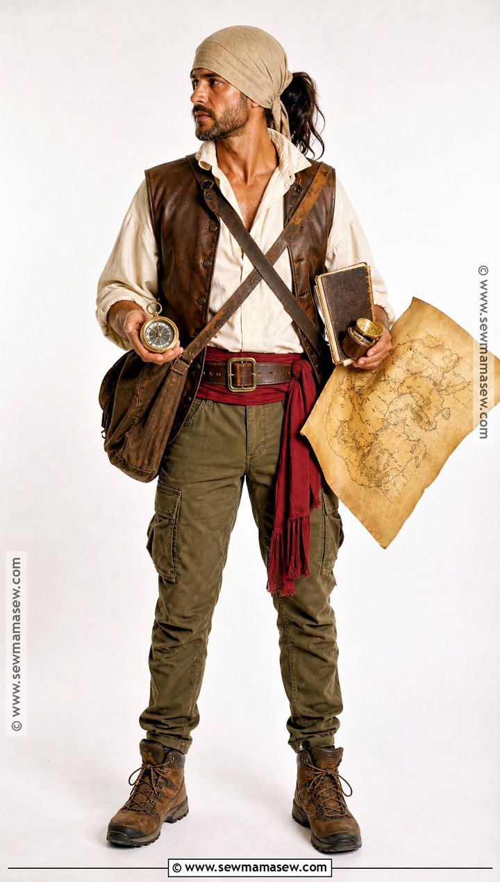 Treasure Hunter Pirate Costume - 30 last minute pirate costume ideas