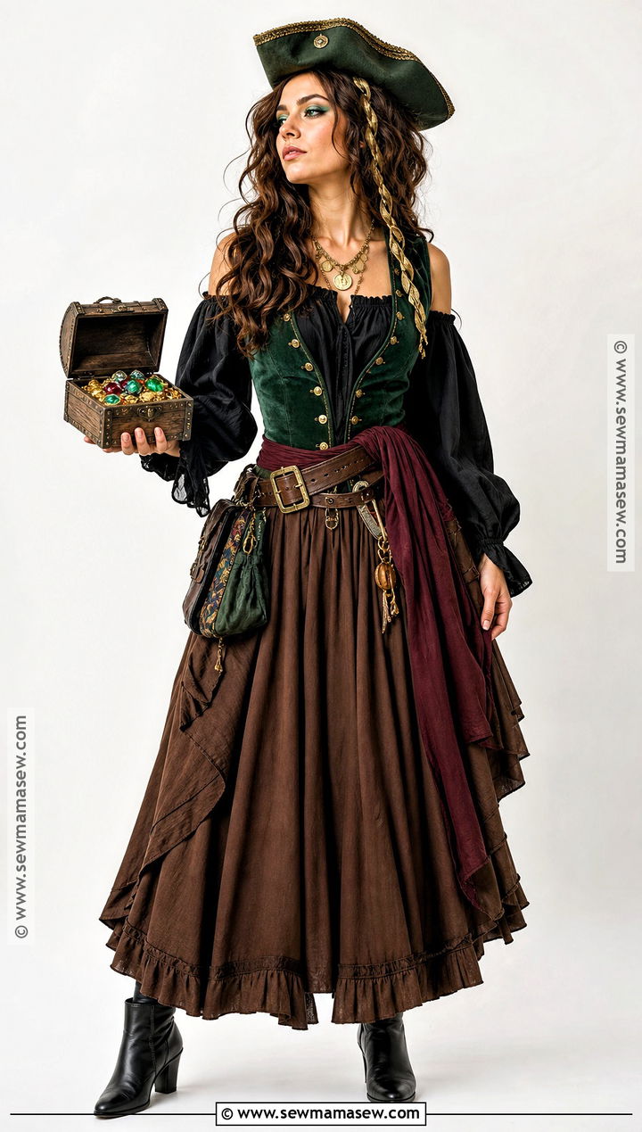 Treasure Keeper Pirate Costume - 30 cute pirate costume ideas for women