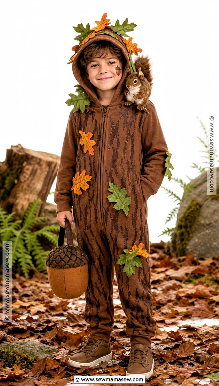 Tree Costume With Squirrel - 30 tree costume ideas for kids